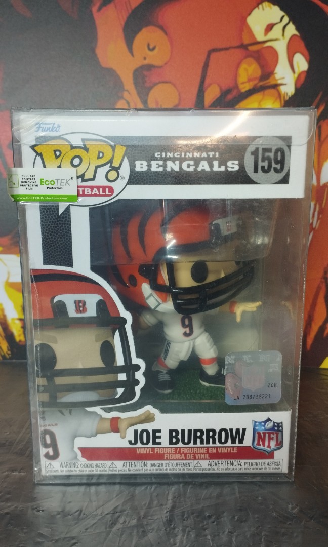 Joe Burrow (Cincinnati Bengals) NFL Funko Pop! Series 8 w/Ecotek Protective  Case