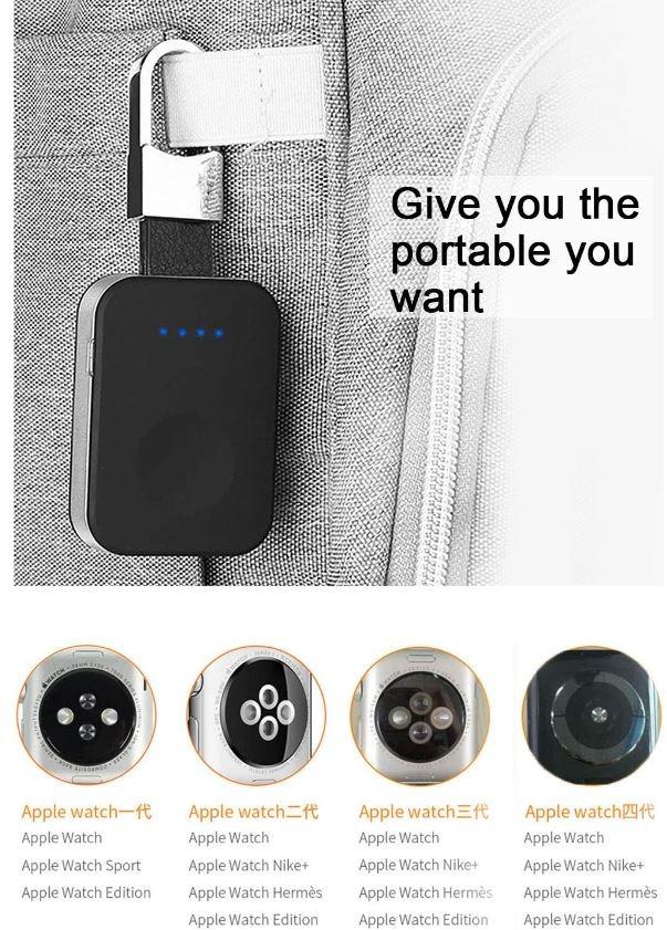 Wireless Charger Power Bank Apple Watch External Battery Pack