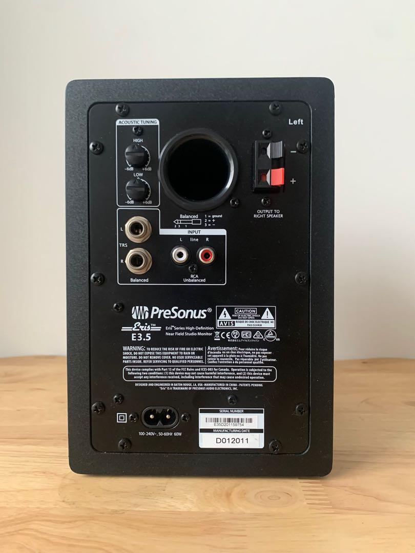 PreSonus Eris E3.5 3.5 inch Powered Studio Monitor with Isolation Pads, Audio, Soundbars