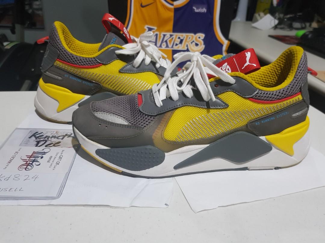 Puma x transformers sale rsx bumblebee trainers