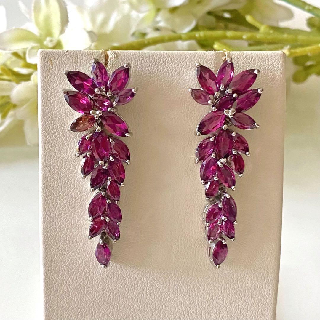 Real best sale garnet earrings