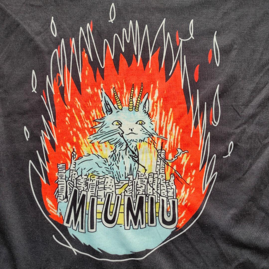 RARE! MIUMIU BLACK FANTASY PRINT SHIRT by Eri Wakiyama, Luxury