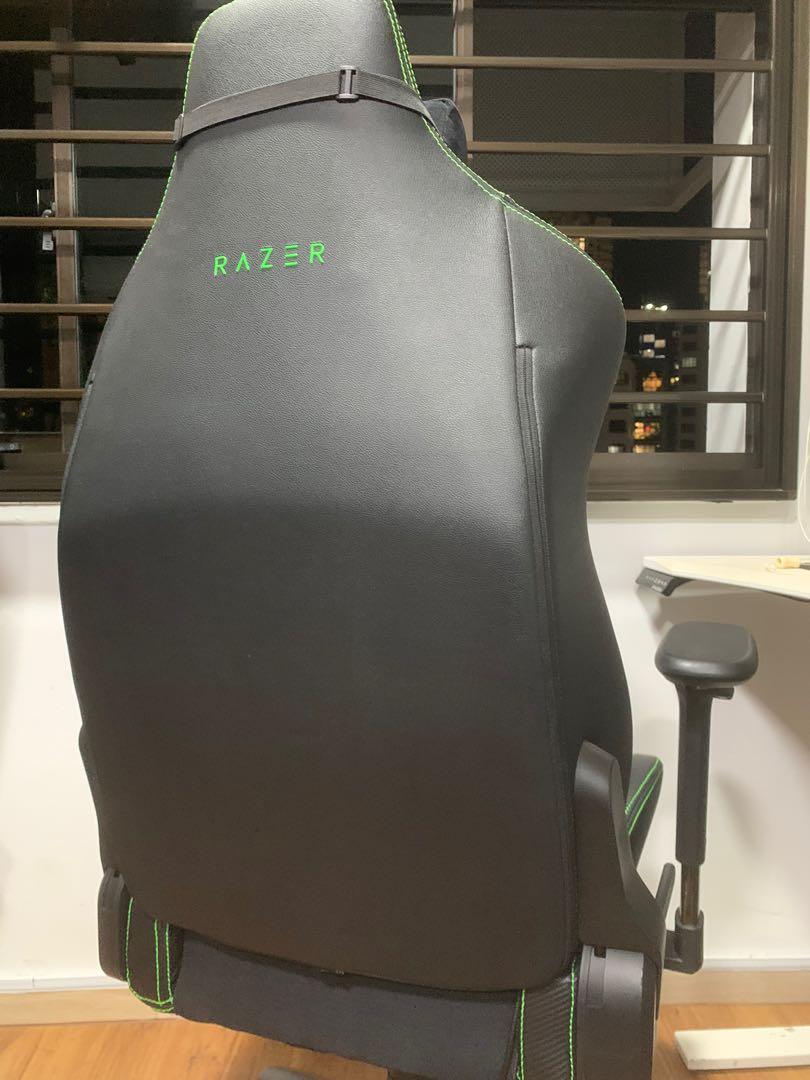 Razer Iskur lumbar support gaming chair, Furniture & Home Living