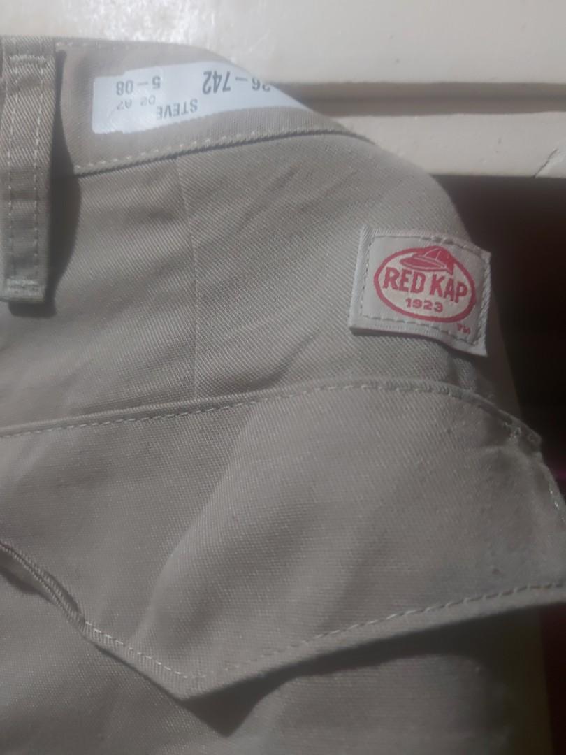 Red kap cargo shorts top