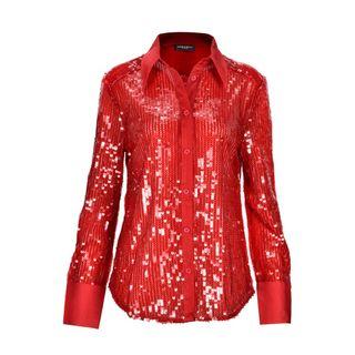 Red Sequin Shirt