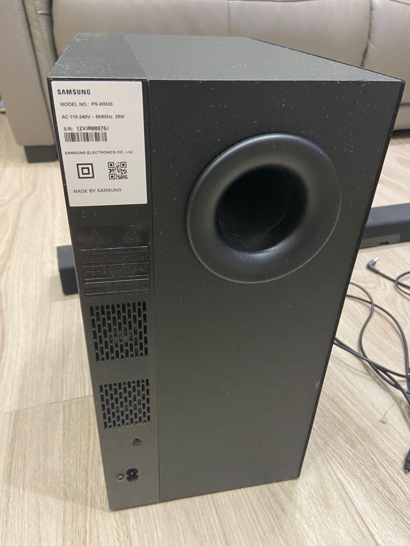 Samsung PSWM20 (sound bar and subwoofer), 家庭電器, 電視 & 其他娛樂, 娛樂系統及智能家居產品