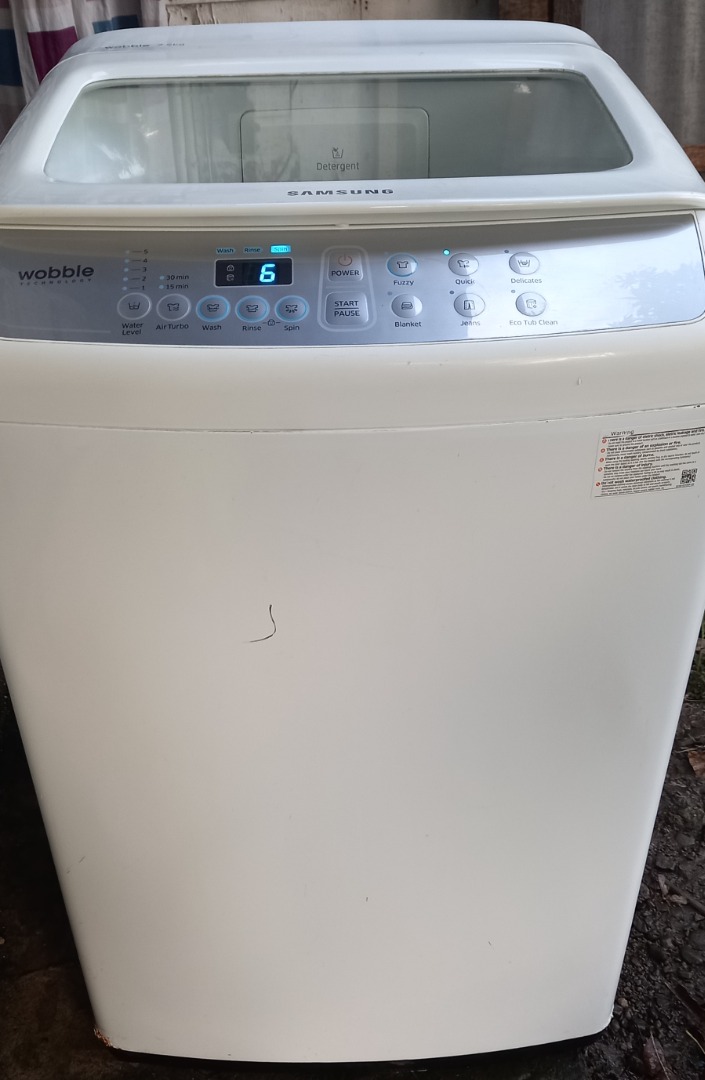 Samsung Wobble Washing Machine 7.5kg Cebu city, TV & Home Appliances, Washing Machines and
