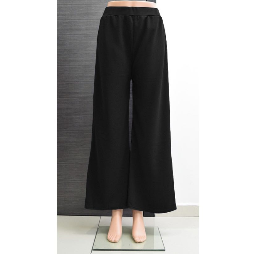 Seluar Palazzo Hitam Musliman Pants Panjang Wanita Women Women s