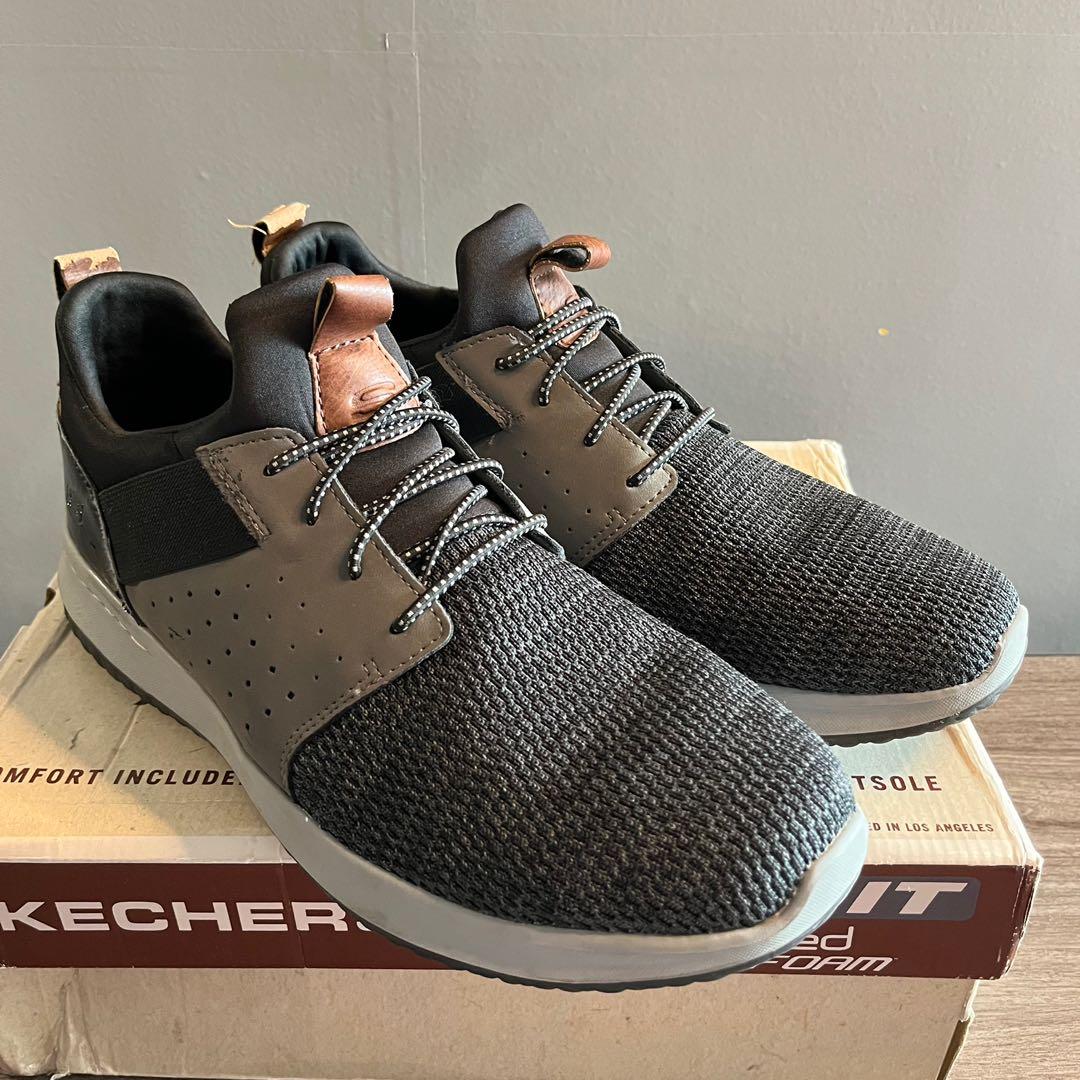 Encommium school ei Sketchers Classic Fit Air Cooled Memory Foam (US 12), Men's Fashion,  Footwear, Casual Shoes on Carousell