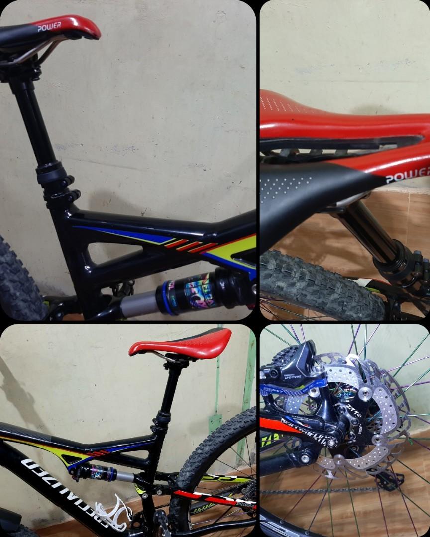 Specialized Enduro MTB (Category: Bicycles) located in Cainta. Submitted by amazinggrace_143 (Listing ID 1178780944, Image 3). Description: Specialized Stumpjumper Enduro full suspension MTB All parts are new upgrated and ready to use ride Specs: * Specialized Stumpjumper Size: Medium Fork-rockshox YARI 29er boost 170mm adjustable *FSA headset • Handle Bar S-Eork CarbonFiber *Brakeset - shimano Deore 2021 brakes (front and rear) with 180mm icetec