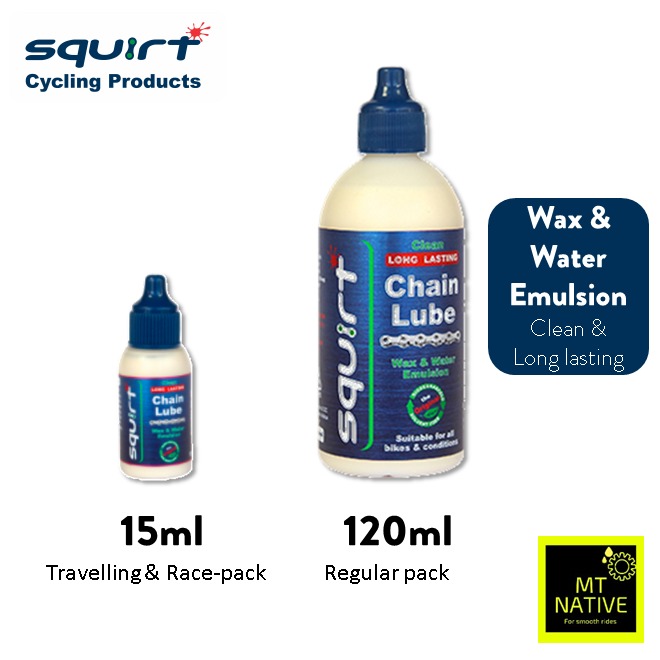 SQUIRT CHAIN LUBE 15ml 120ml, Sports Equipment, Bicycles & Parts