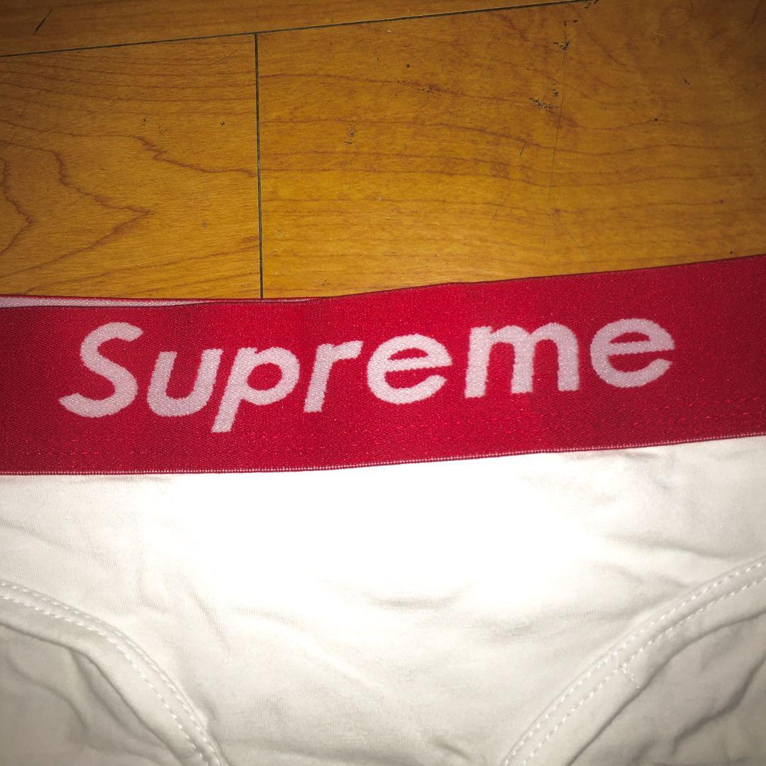 SUPREME: Red/white underwear panty only (bra not included