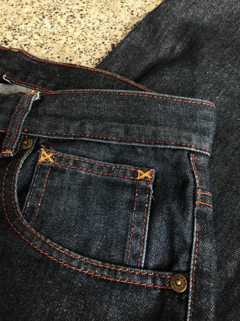 The Hundreds (Category: Jeans) located in Muntinlupa City. Submitted by shallowpuppet (Listing ID 1178688948, Image 2). Description: Waist: 17" Front rise: 10.75" Back rise: 15..5" Inseam: 30" Leg opening: 8" NEGO BDO/BPI/GCash.