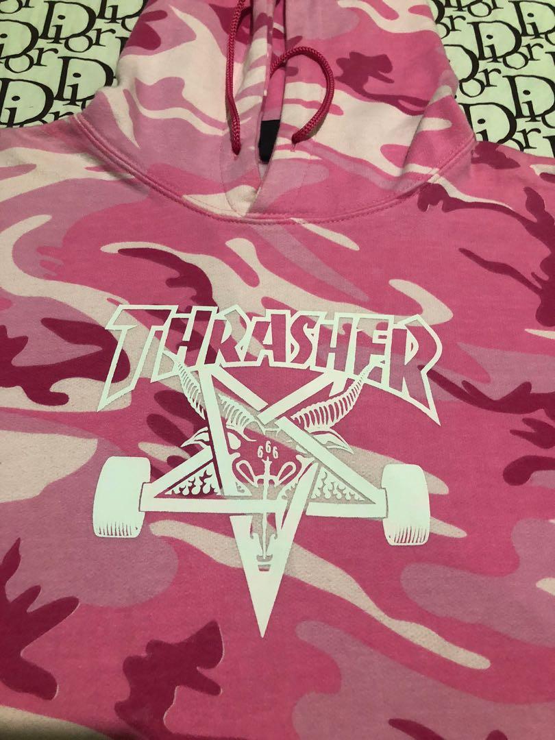 Thrasher Pink Camou Men s Fashion Coats Jackets and Outerwear