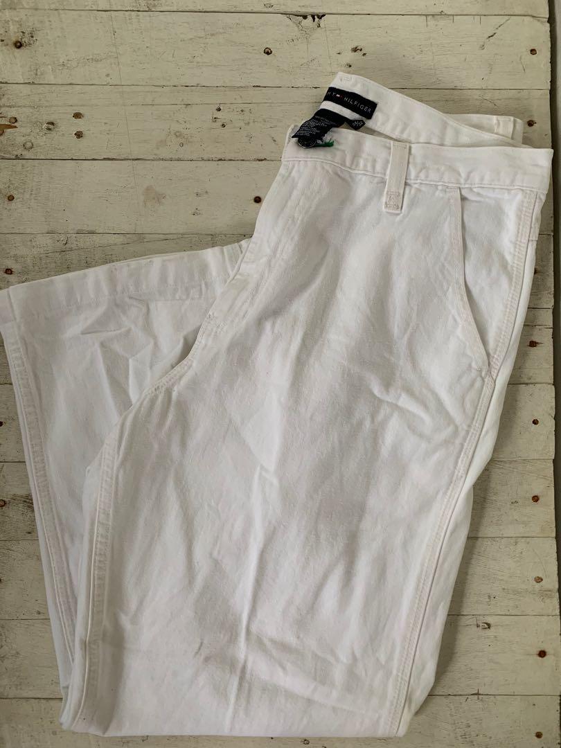 White tommy pants store