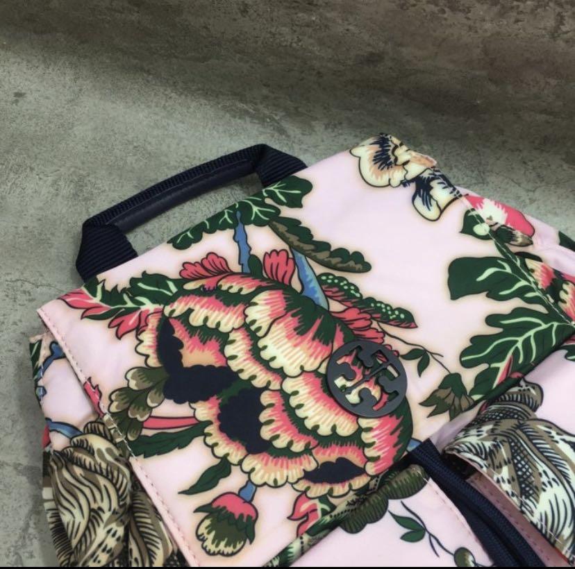 Tilda printed nylon flap sales backpack
