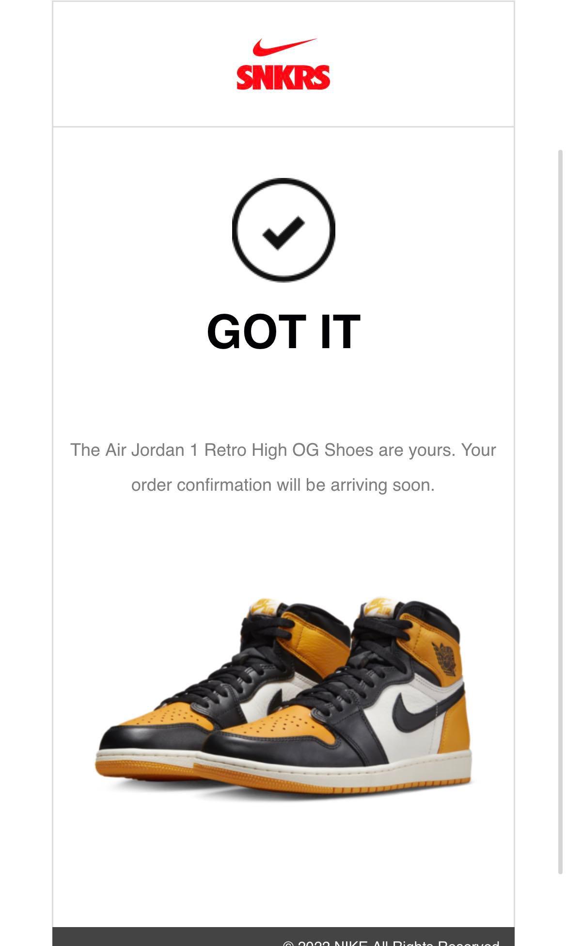 US10 Jordan 1 OG Taxi Men s Fashion Footwear Sneakers on Carousell