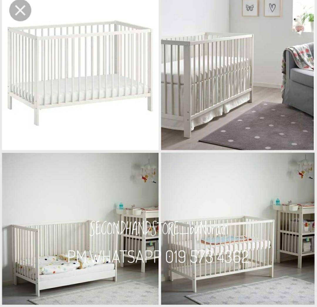 Used Ikea Baby Cot, Babies & Kids, Baby Nursery & Kids Furniture, Cots & Cribs on Carousell