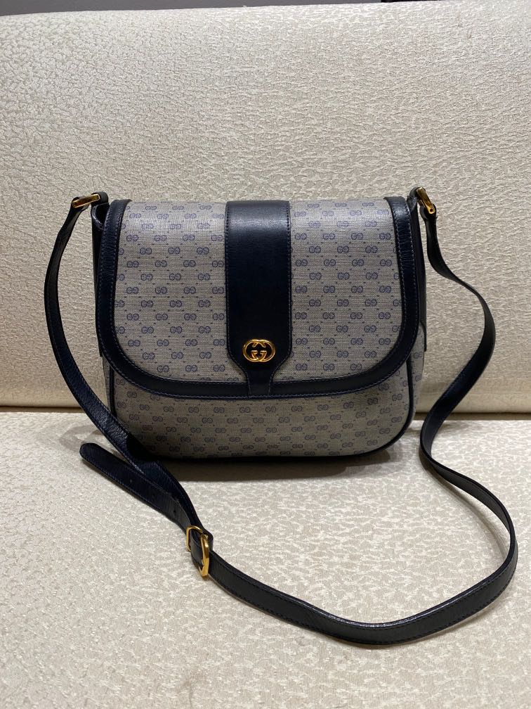 Vintage gucci navy crossbody shop