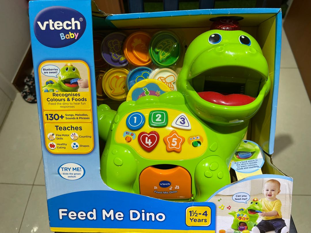 Vtech Feed Me Dino Babies Kids Infant Playtime on Carousell