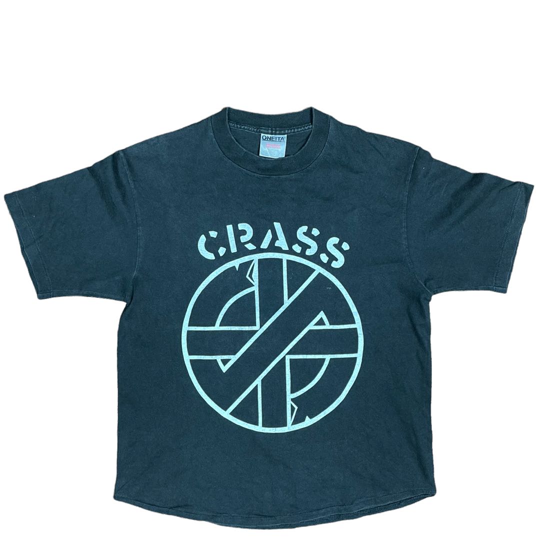 美品 CRASS Tシャツ FIGHT WAR NOT WARS DESTROY POWER NOT PEOPLE t