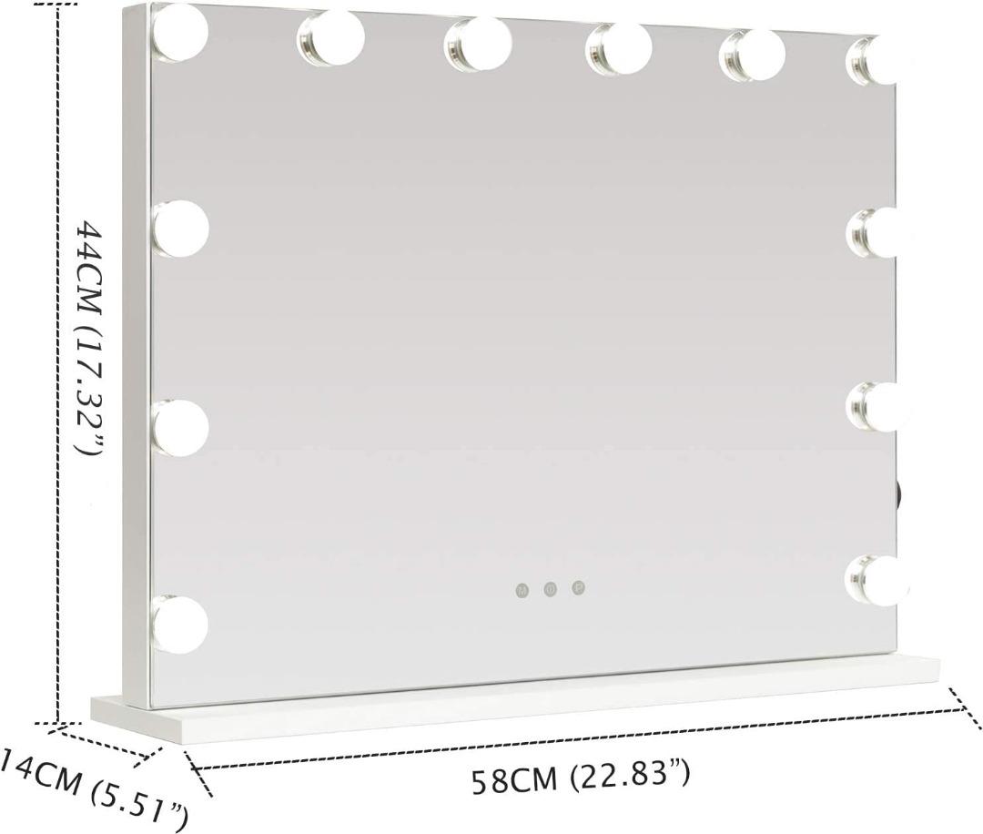 WAYKING Vanity Mirror with Lights Large Makeup Mirror Lighted Hollywood