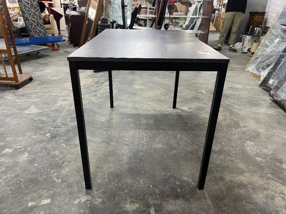 Wooden Rectangular Study Table Black Colour / Meja Belajar Kayu Segi ...