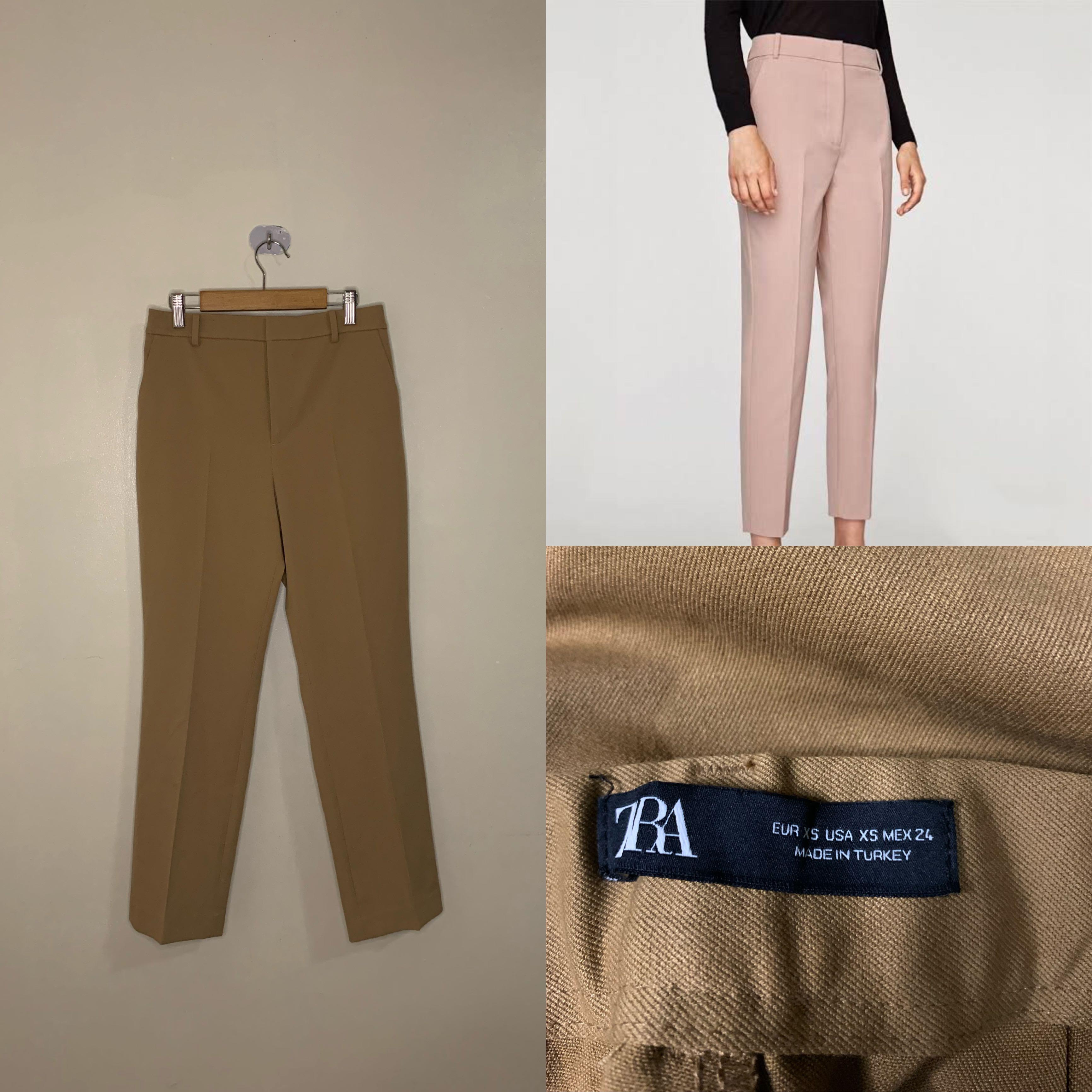 Zara High Waist trousers camel, Women's Fashion, Bottoms, Other Bottoms on  Carousell