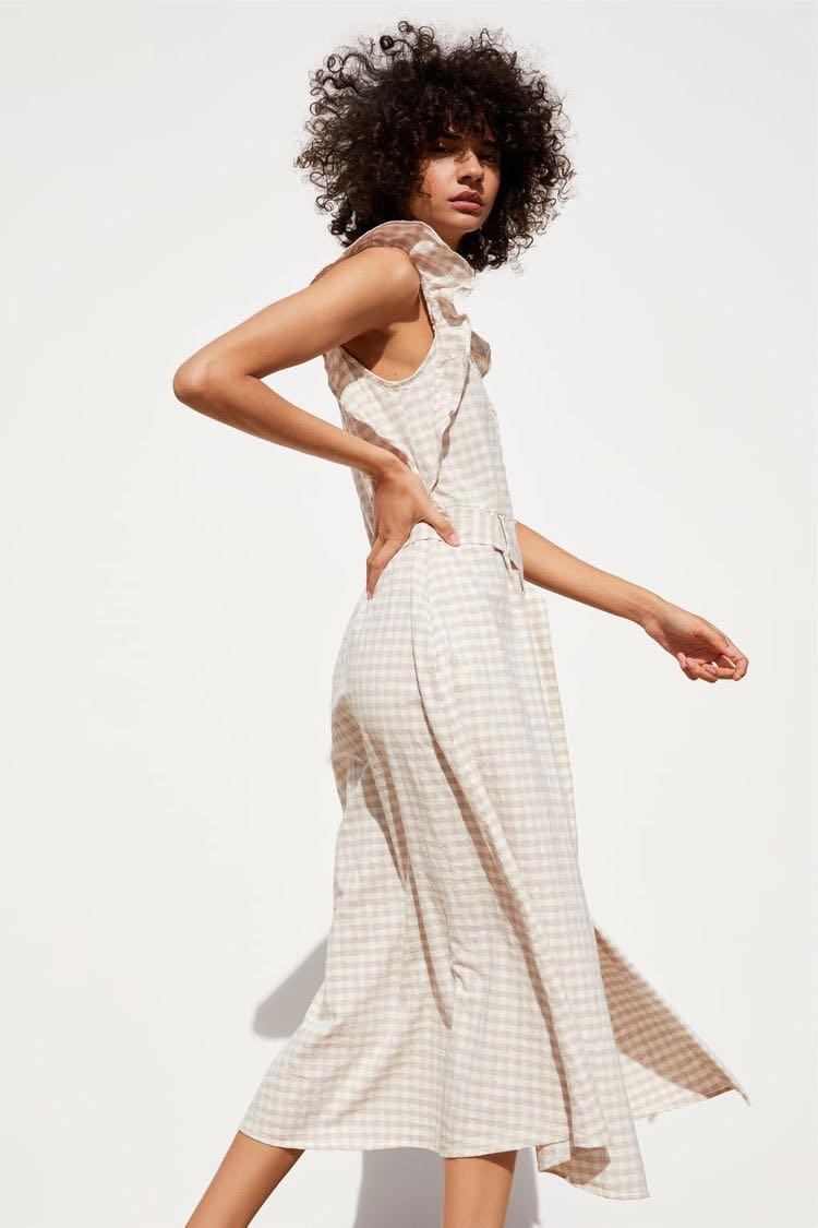 Zara rustic check best sale dress