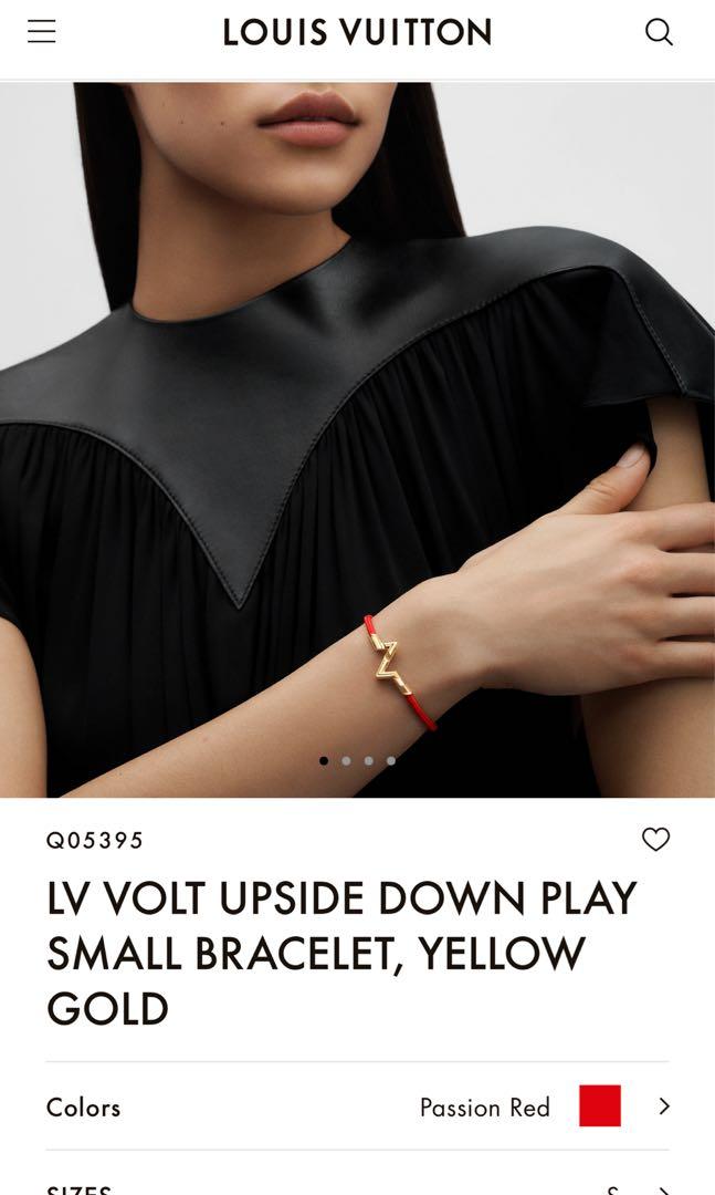 Louis Vuitton LV Volt Upside Down Play 18k Rose Gold Large Model Cord  Bracelet Louis Vuitton