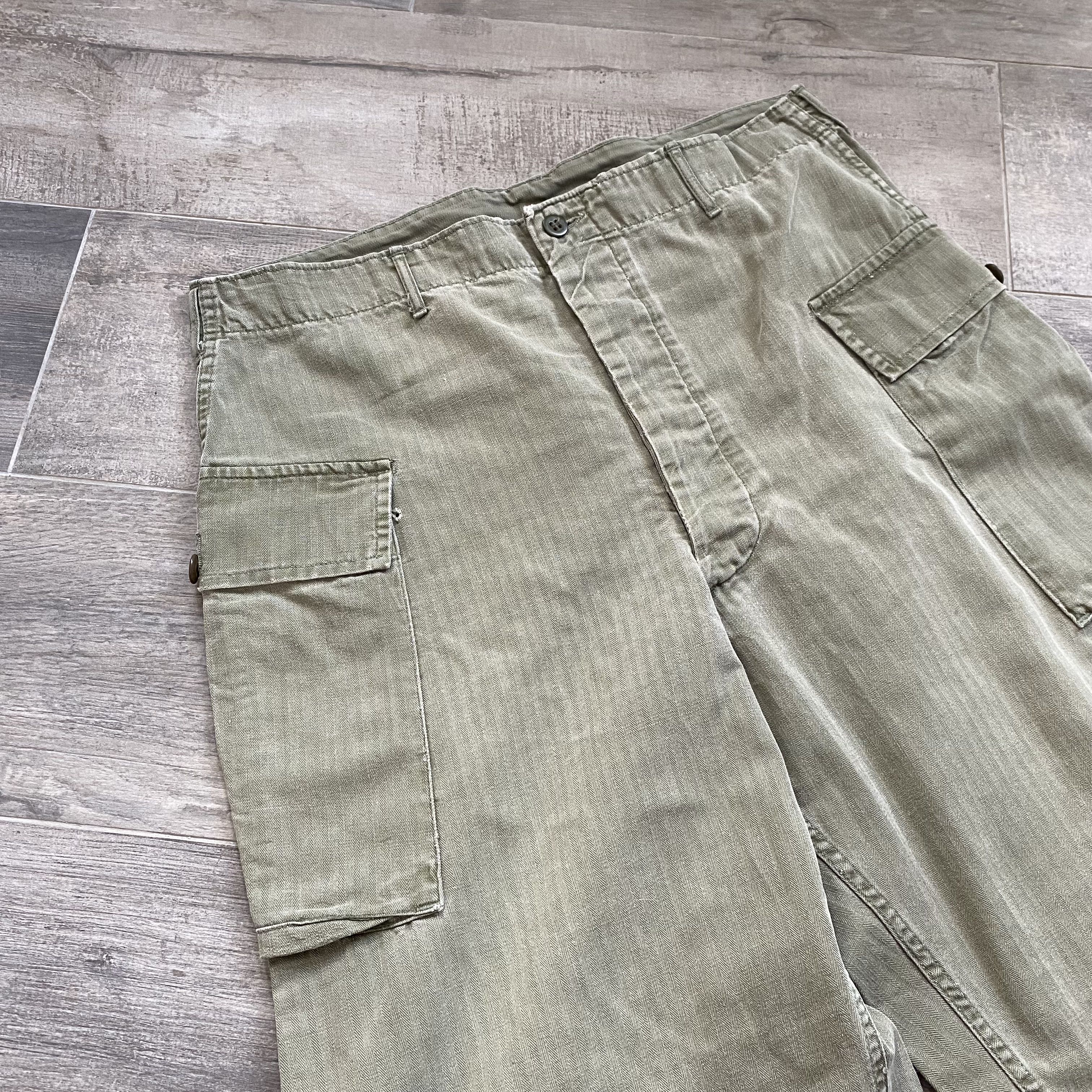 INTERIM SUPIMA HERRINGBONE M-43 TROUSERS