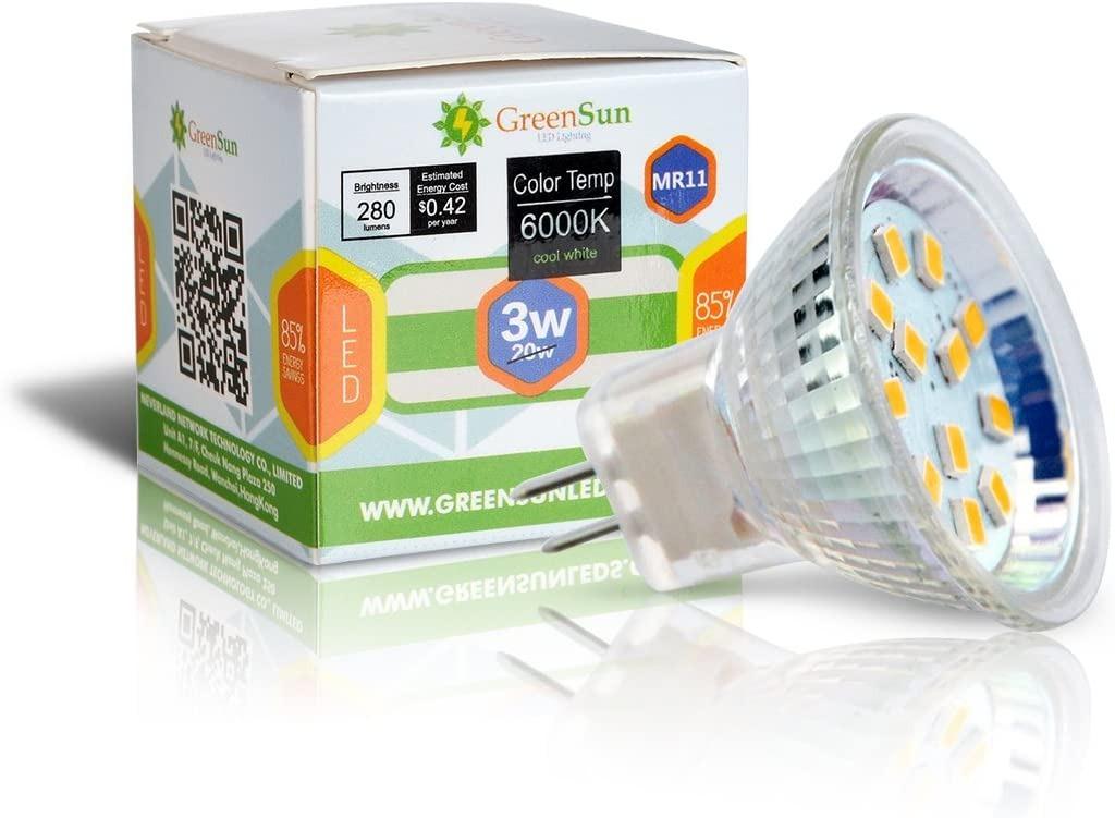 GreenSun LED Lighting Pack of 10 AC 220V GU10 3W Equivalent 35Watt LED Spot Bulb 