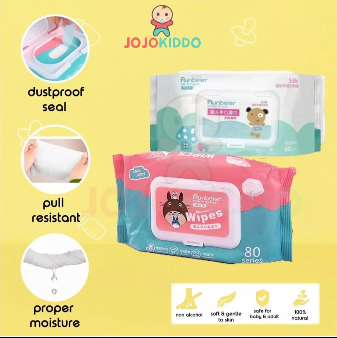 Wet sale tissue baby
