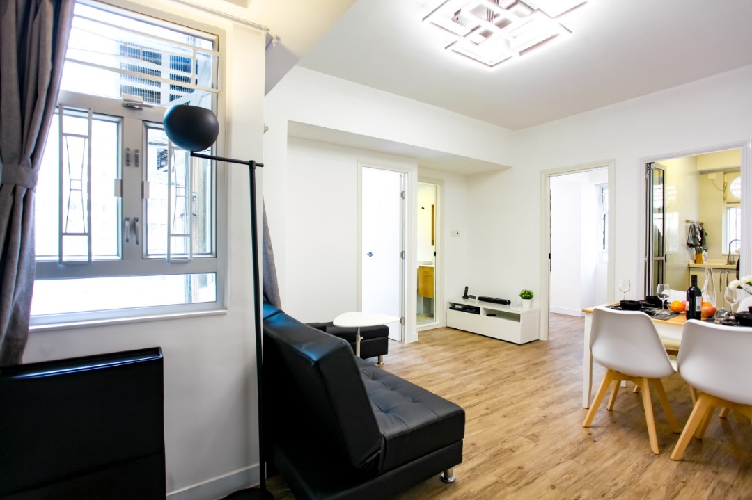 Short-term lease Sai Wan (HKU Station) 2-bedroom serviced apartment Move-in ready No commission All-inclusive with appliances Pet friendly62865879834754112