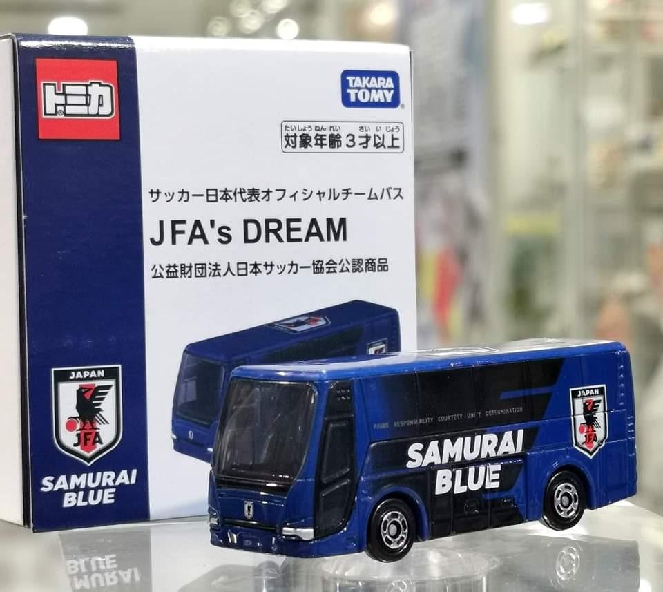サッカー日本代表オフィシャルチームバス JFA's DREAM 2台 - ミニカー