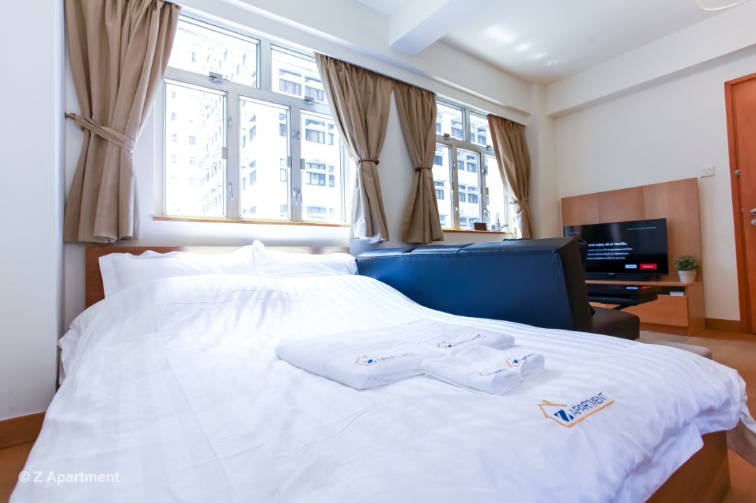 Short-term lease, Wan Chai, Studio, Serviced apartment, Move-in immediately, No commission, Fully furnished62865879787649113