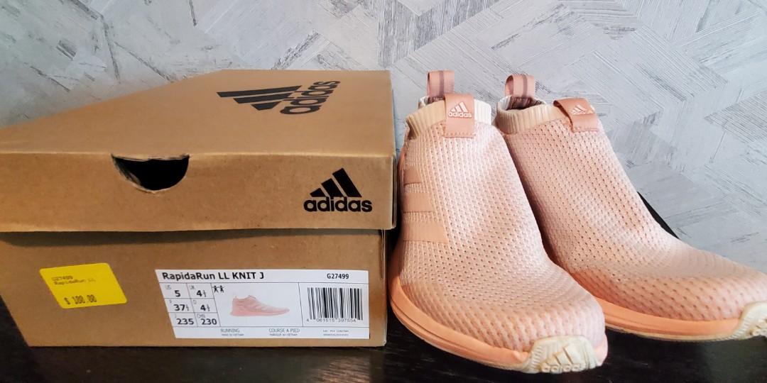 Adidas Rapidarun Laceless Knit Running Shoes Women s Fashion