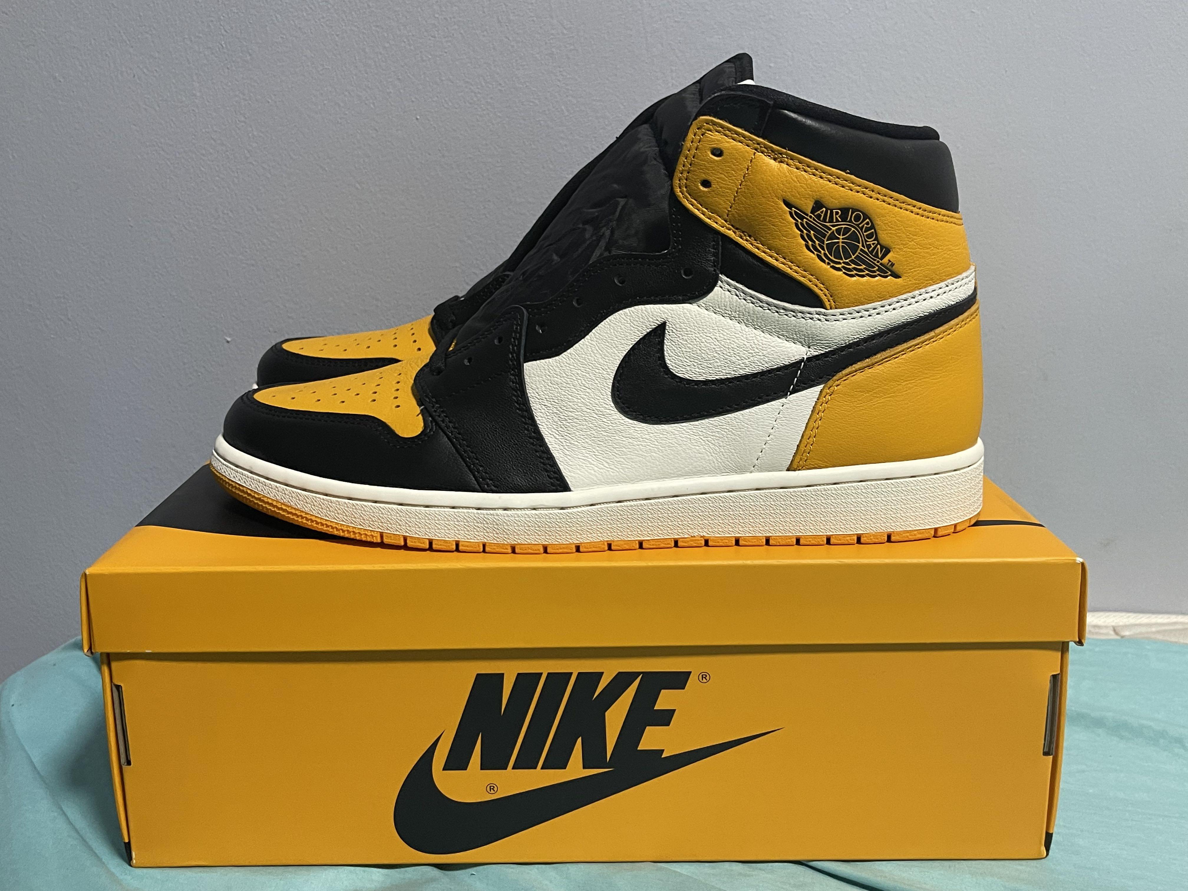 Air jordan 1 clearance high og yellow toe