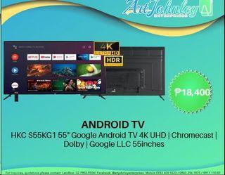 ANDROID TV  HKC S55KG1 55" Google Android TV 4K UHD | Chromecast | Dolby | Google LLC 55inches
