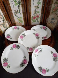 Antique Old New Stock Cake Plate x5 (17cm)