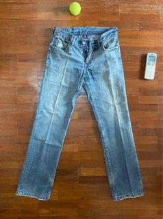 Armani Exchange Mens Jeans Distressed