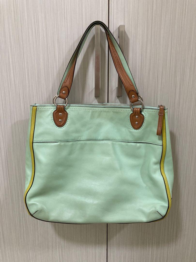 Coach poppy hallie 2025 tote