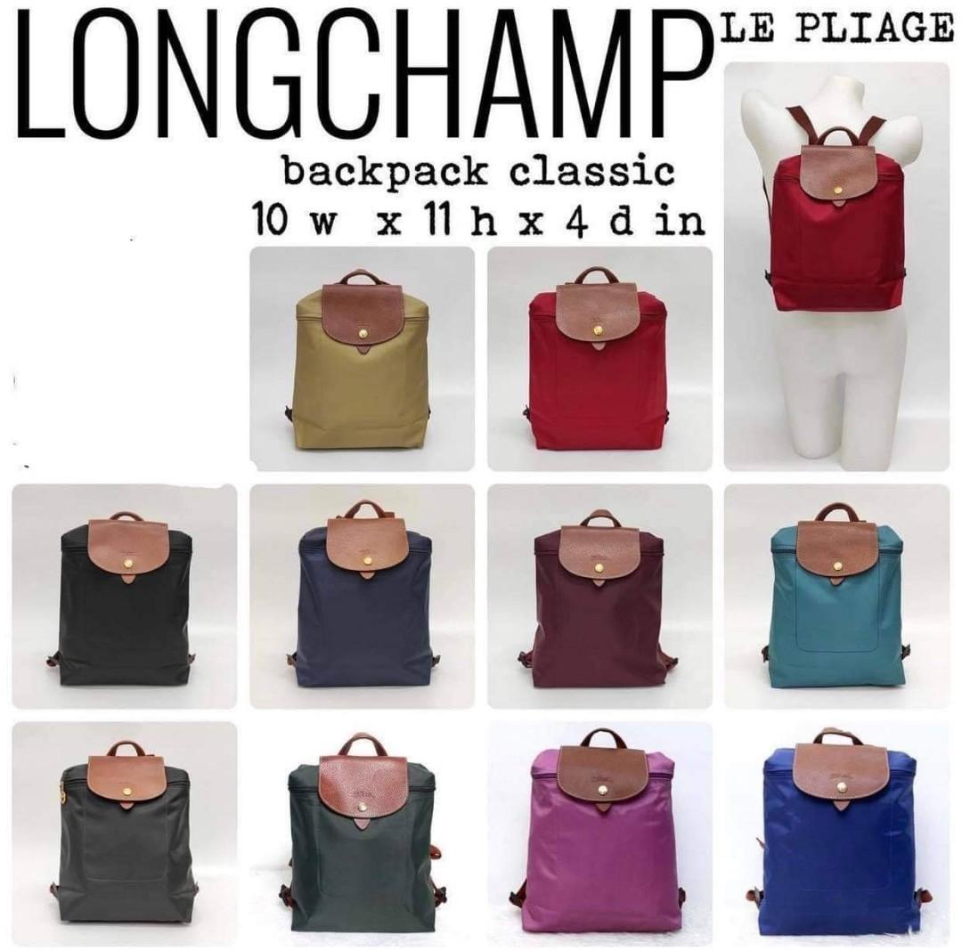 Longchamp backpack colours deals
