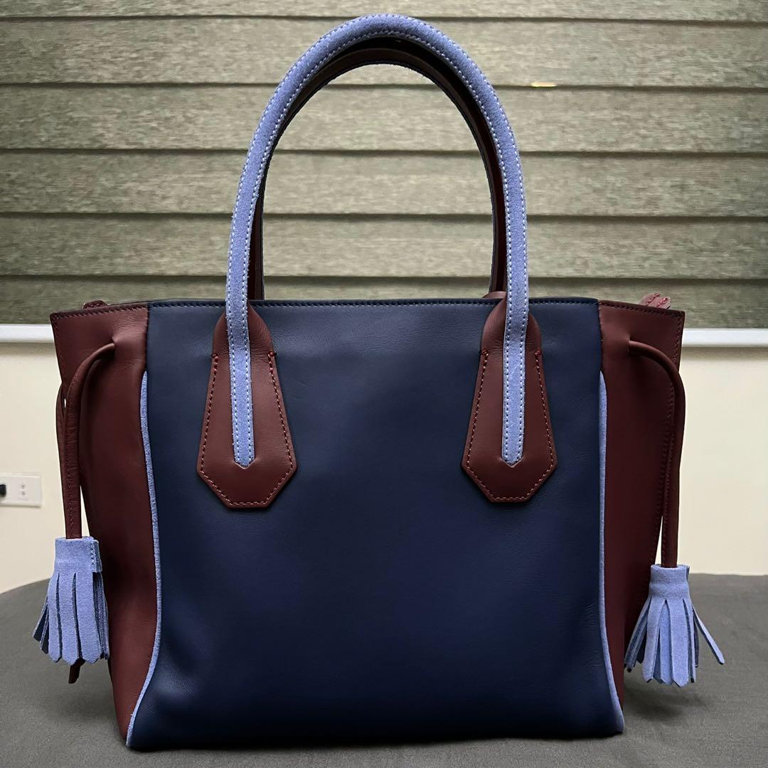 Longchamp Penelope Fantasie Leather Bucket Bag