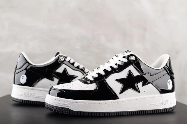 White bapesta outlet sneakers