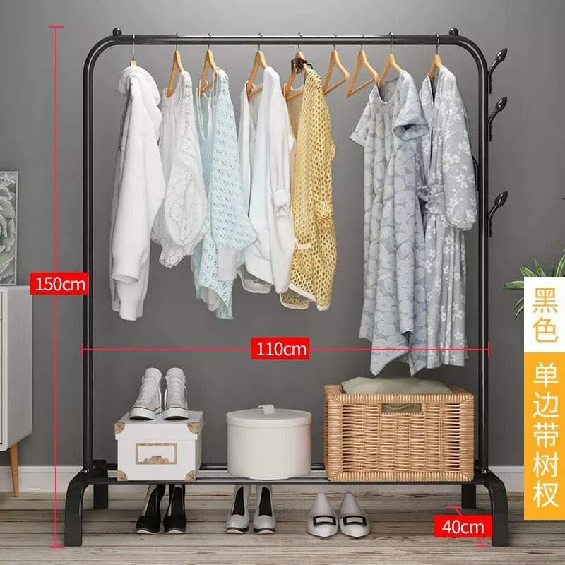 Bedroom clothes hanger floor drying rack balcony drying rack single ...