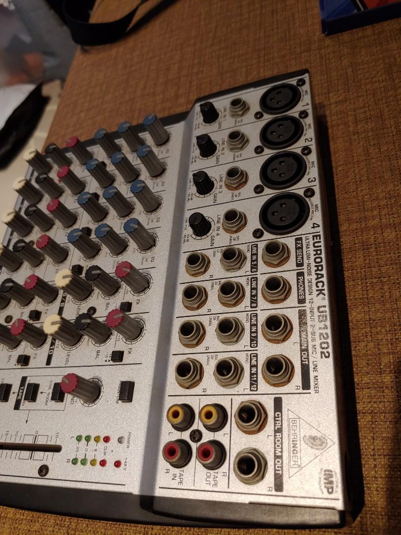 Behringer Eurorack UB1202 Mixer, Audio, Other Audio Equipment on Carousell