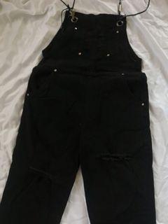 Black Tattered Jumpsuit 10-14 years old