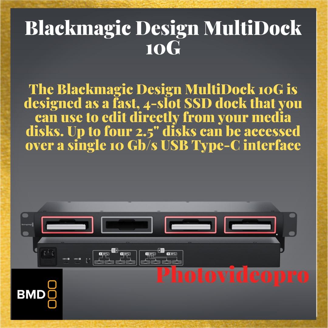 Blackmagic Design MultiDock 10G Photography Photography Accessories Lighting Studio Equipment on Carousell