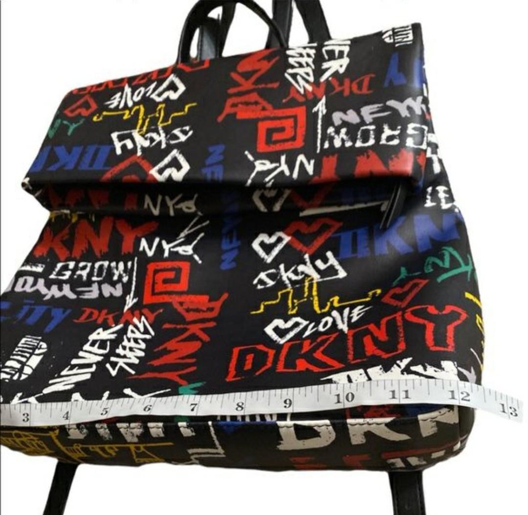 Dkny tilly 2025 graffiti logo backpack